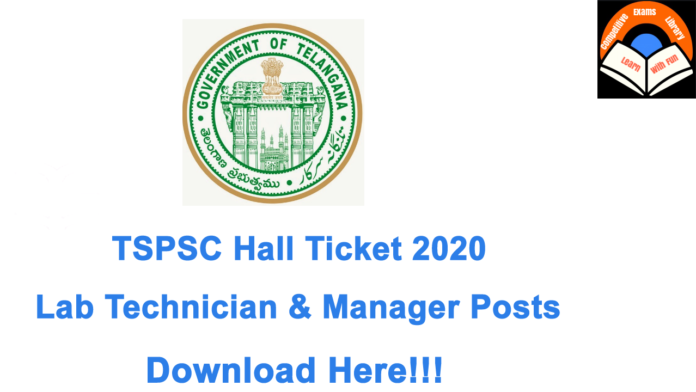 TSPSC Hall Ticket 2020